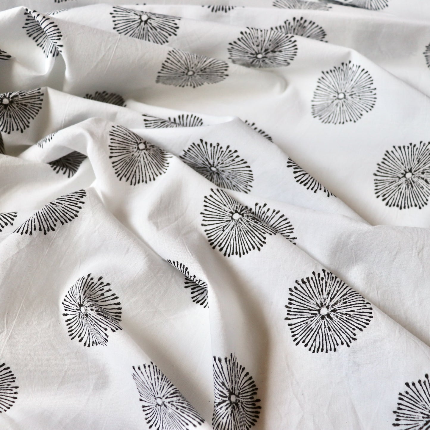 Dandelion Block Print Cotton