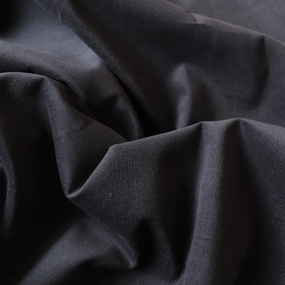 solid black Japanese cotton corduroy fabric