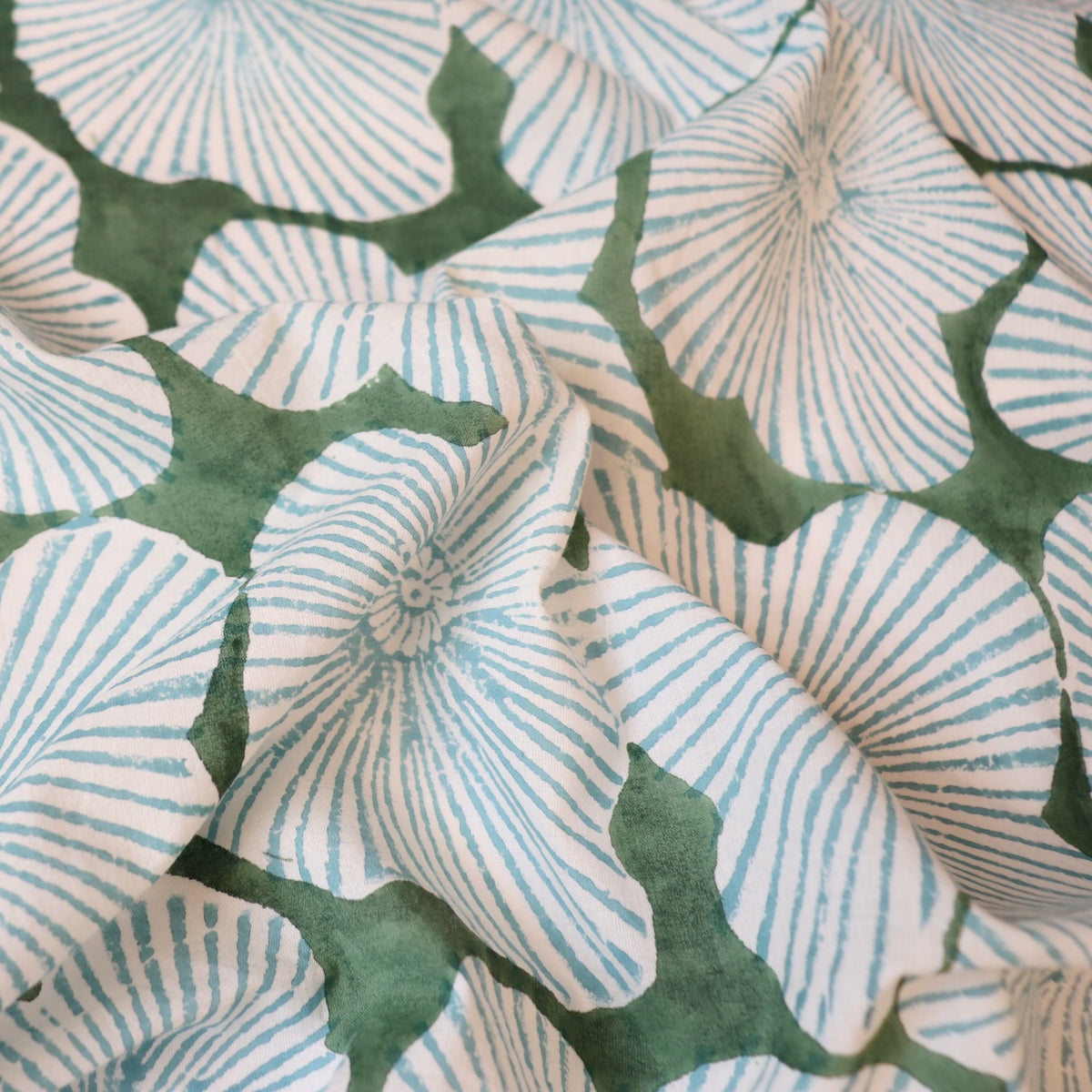 Meconopsis Block Print Cotton