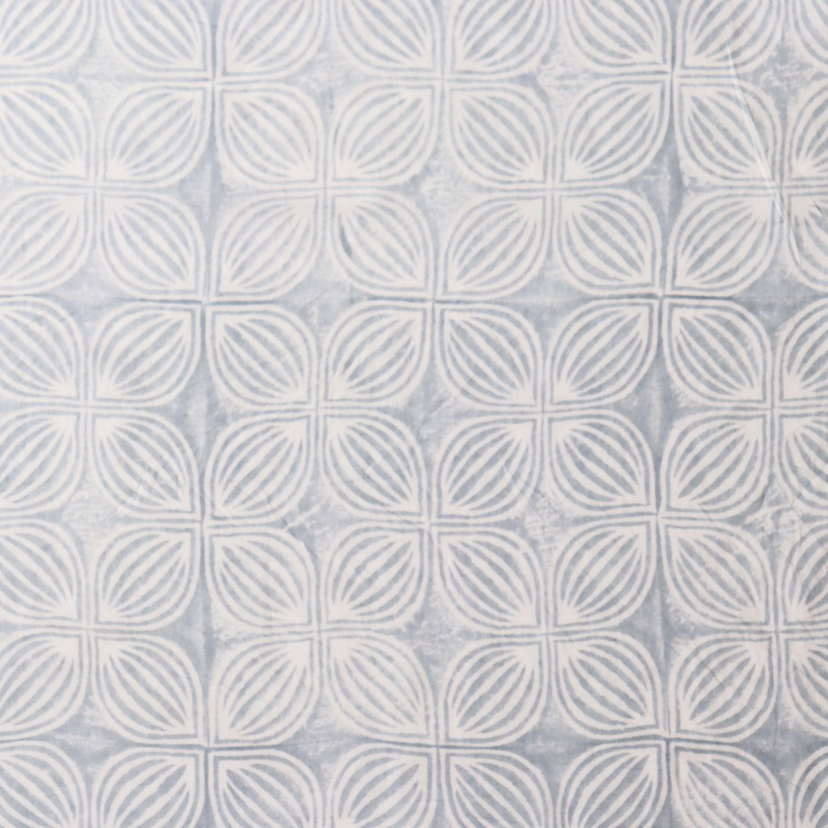 Swatch — Brahma Karma Block Print — Grey Big Petal