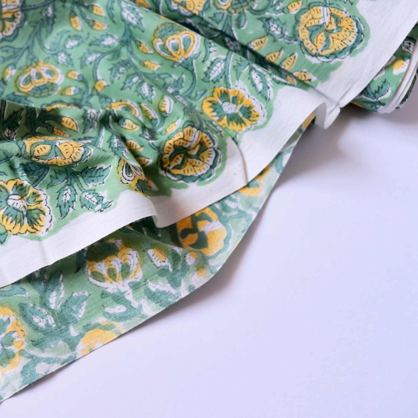 Buttercup Block Print Cotton