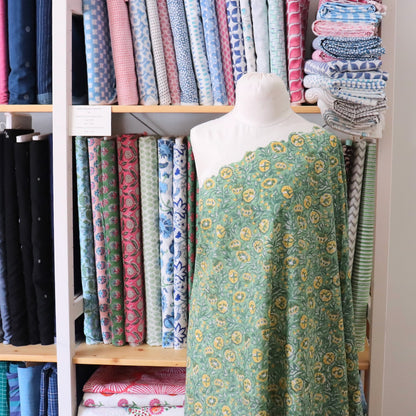 Buttercup Block Print Cotton
