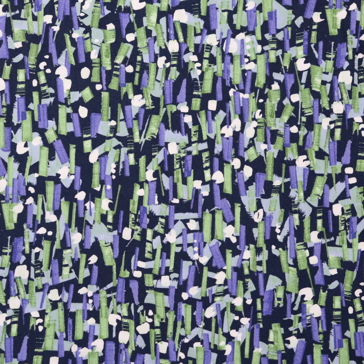 Highlighter Cotton Shirting — Blue-Black
