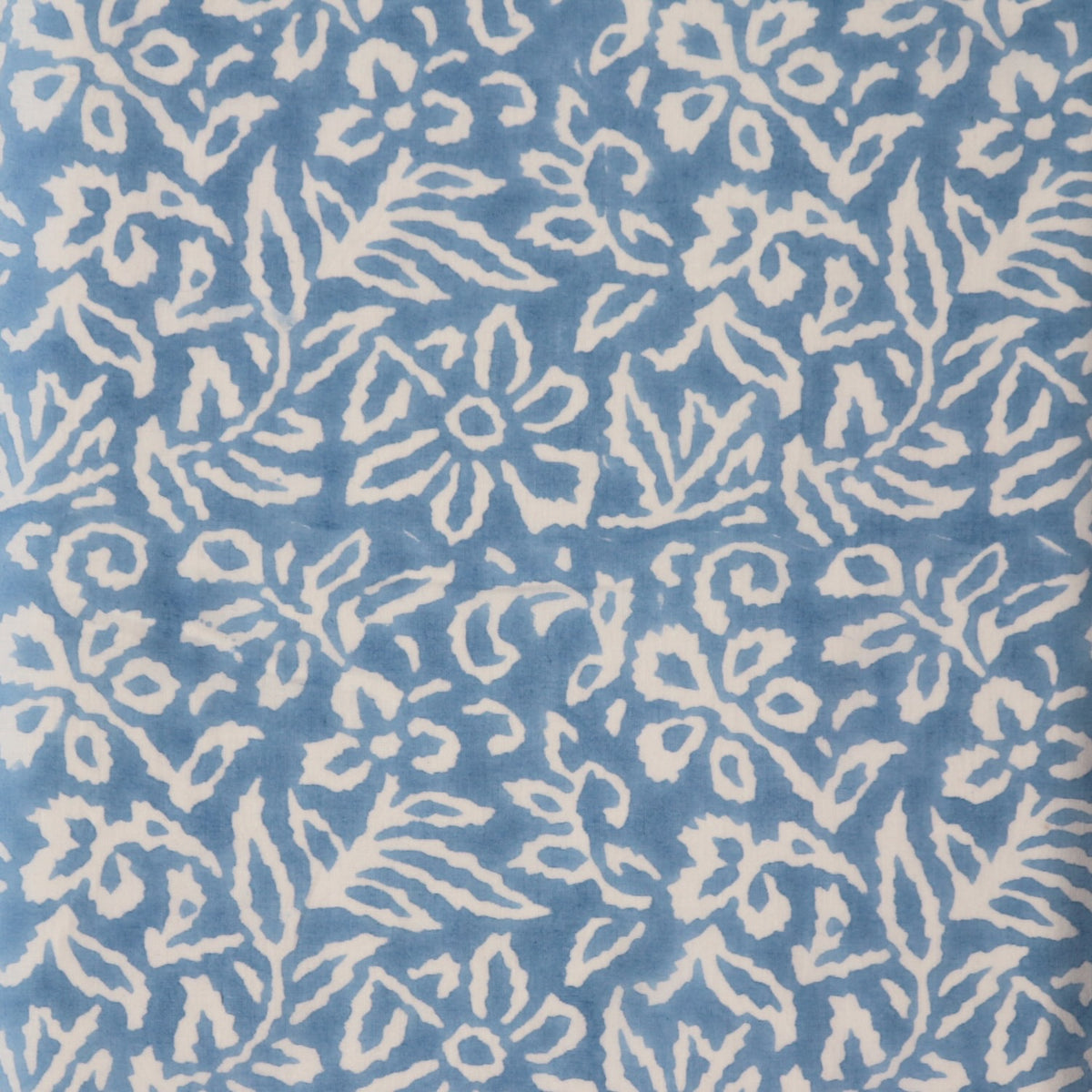 Gentian Blue Block Print Cotton