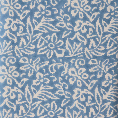 Gentian Blue Block Print Cotton