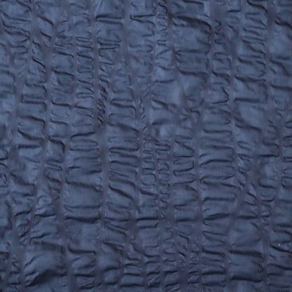 salt processed japanese cotton lawn fabric navy blue crinkle shirt material