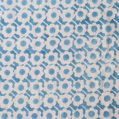 Brahma Karma Block Print — Blue Flower Gadh