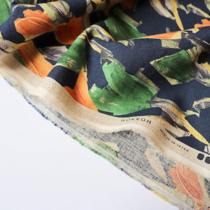 Expressionist Linen Cotton — Dark Blue