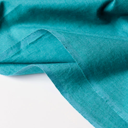 blue green shot cotton quilting fabric by the yard