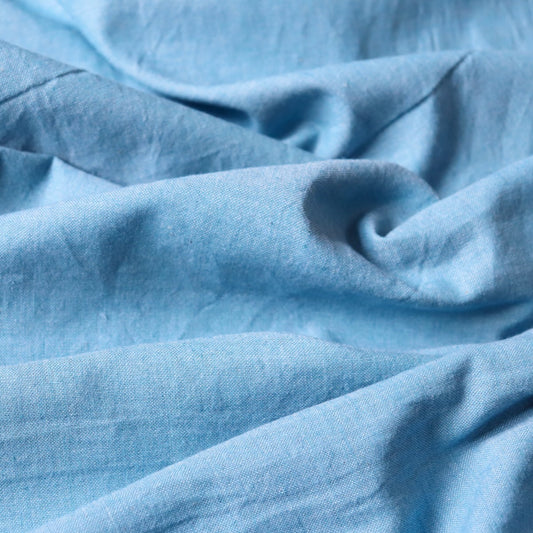 blue shot cotton fabric handwoven peppered quilt material