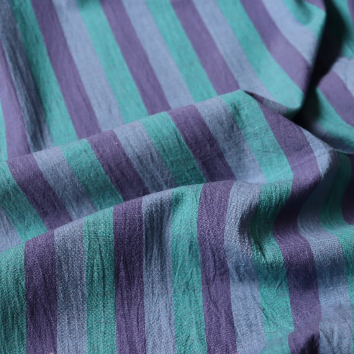 Swatch — Wine Dark Sea Striped Handloom Cotton