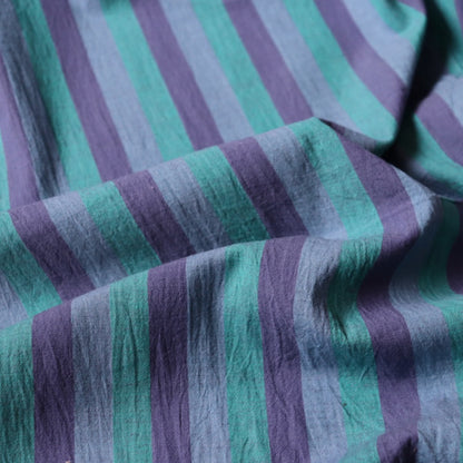 Wine Dark Sea Striped Handloom Cotton