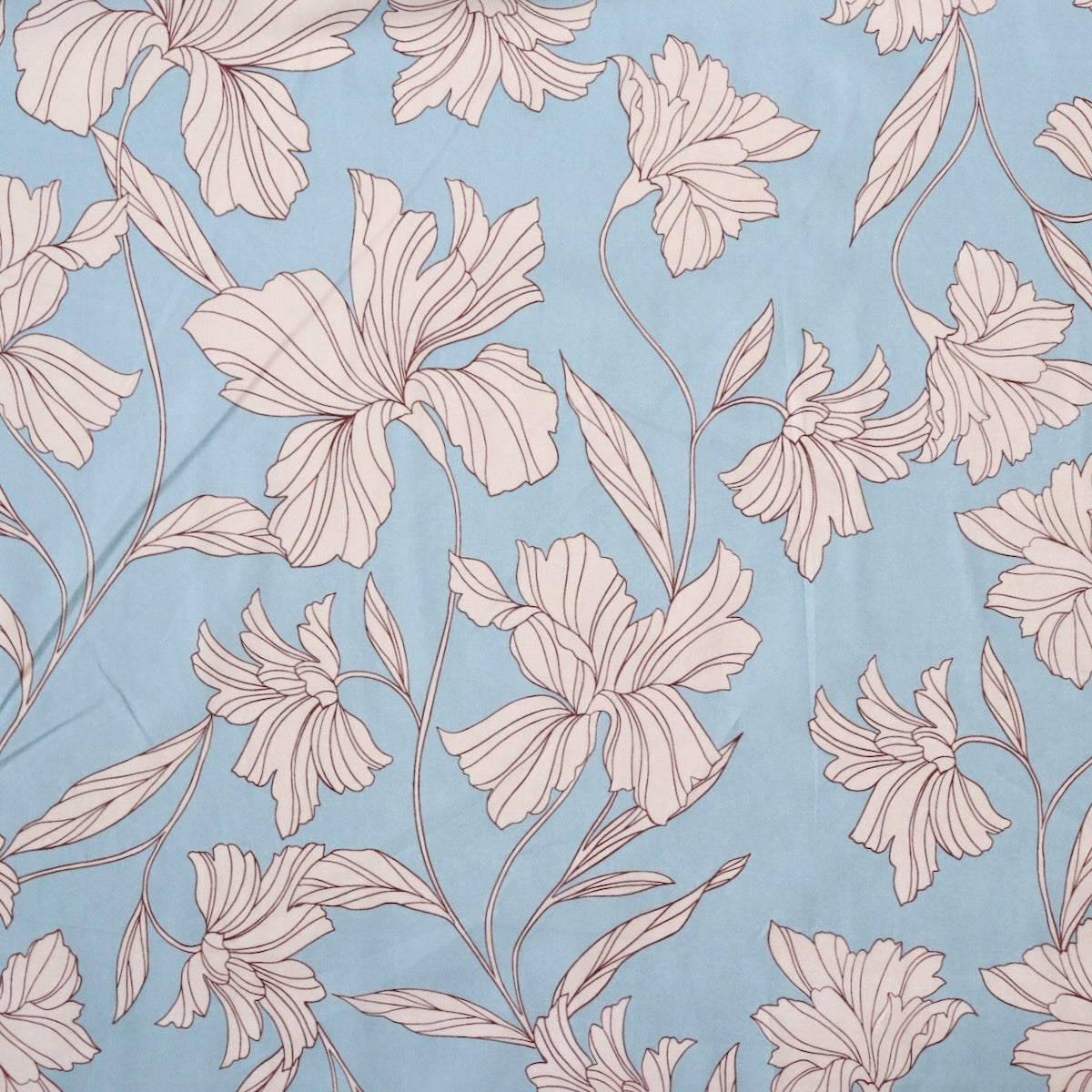 Windblown Cotton Lawn — Clear Blue