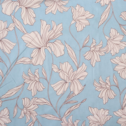 Windblown Cotton Lawn — Clear Blue