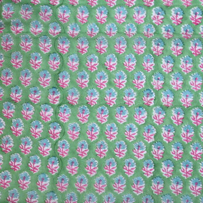 Dancing Sprigs Block Print Cotton