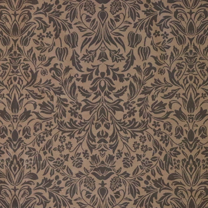 Damask Print Pinwale Corduroy — Golden Olive
