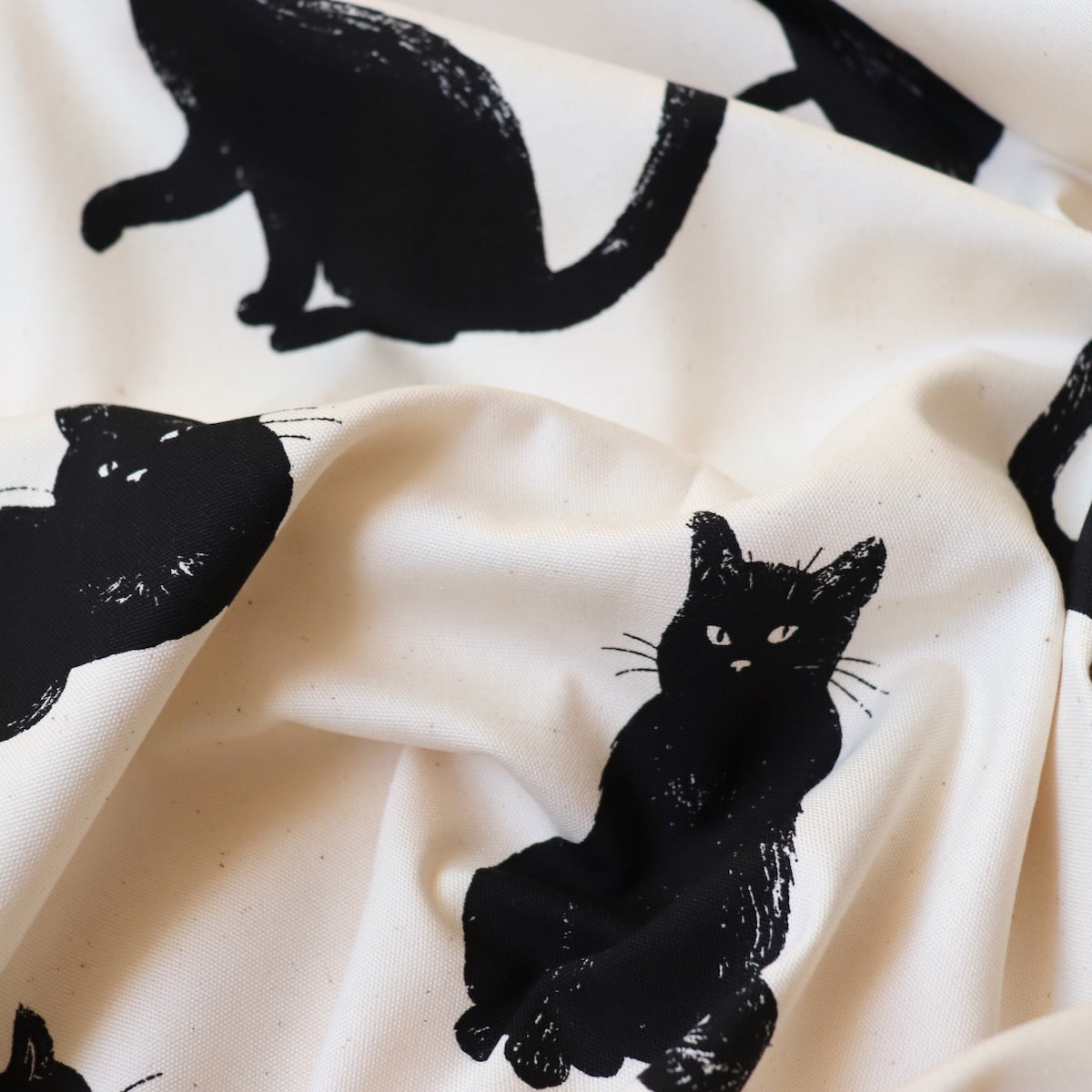 Black Cat Japanese Cotton — Natural