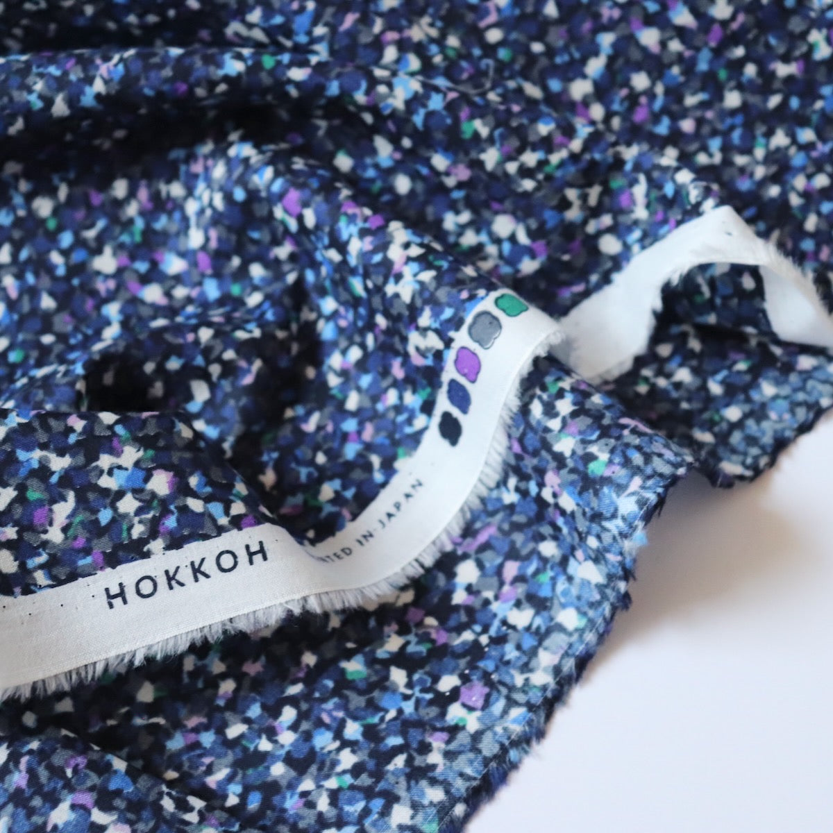Speckled Cotton Lawn — Cobalt