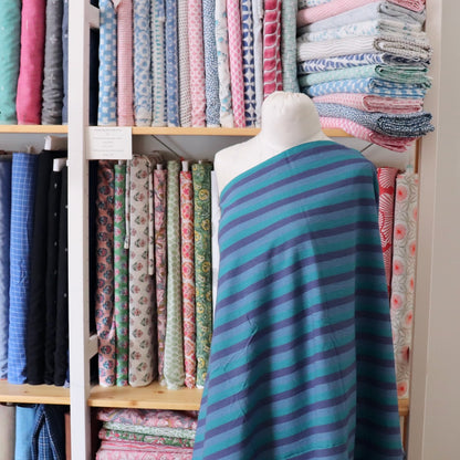 Wine Dark Sea Striped Handloom Cotton