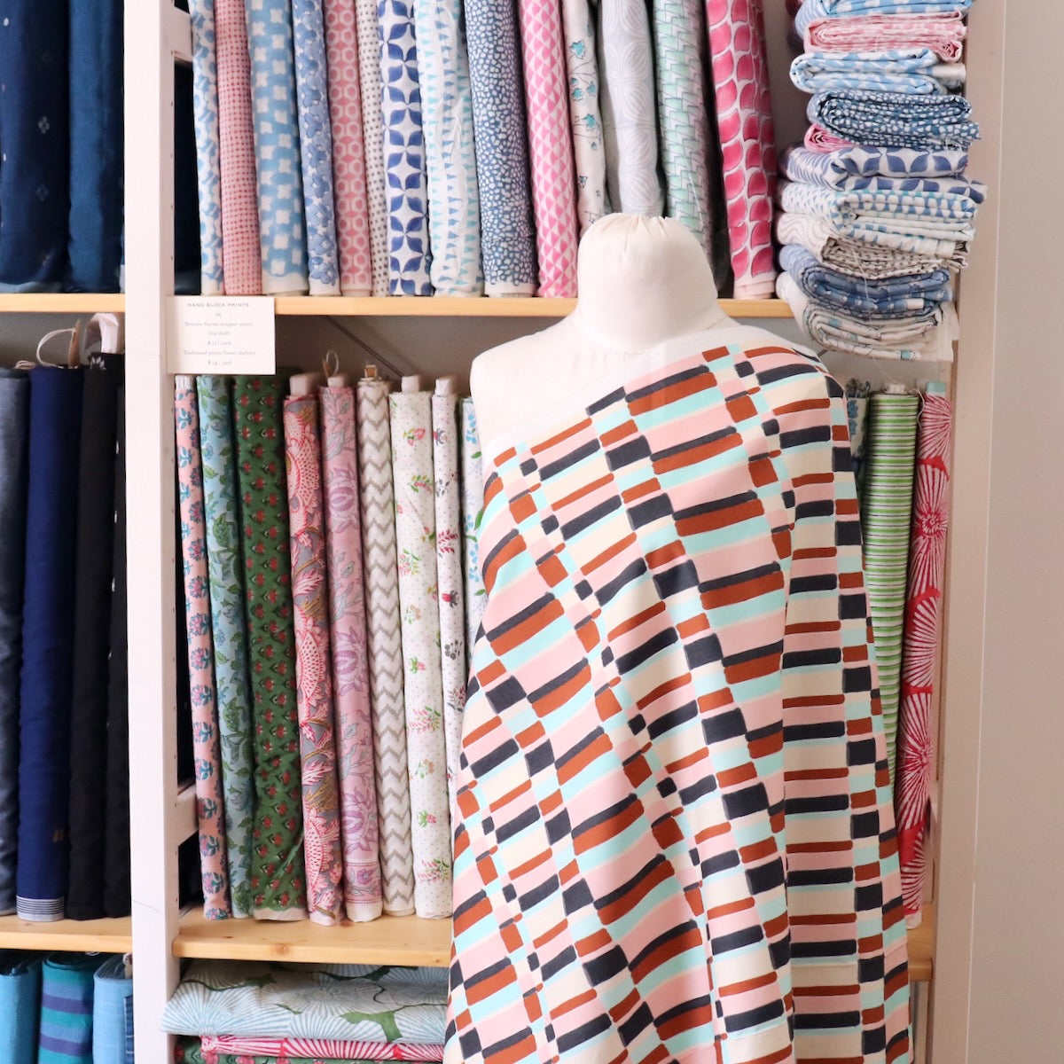 Painted Plaid Cotton Lawn — Cocoa