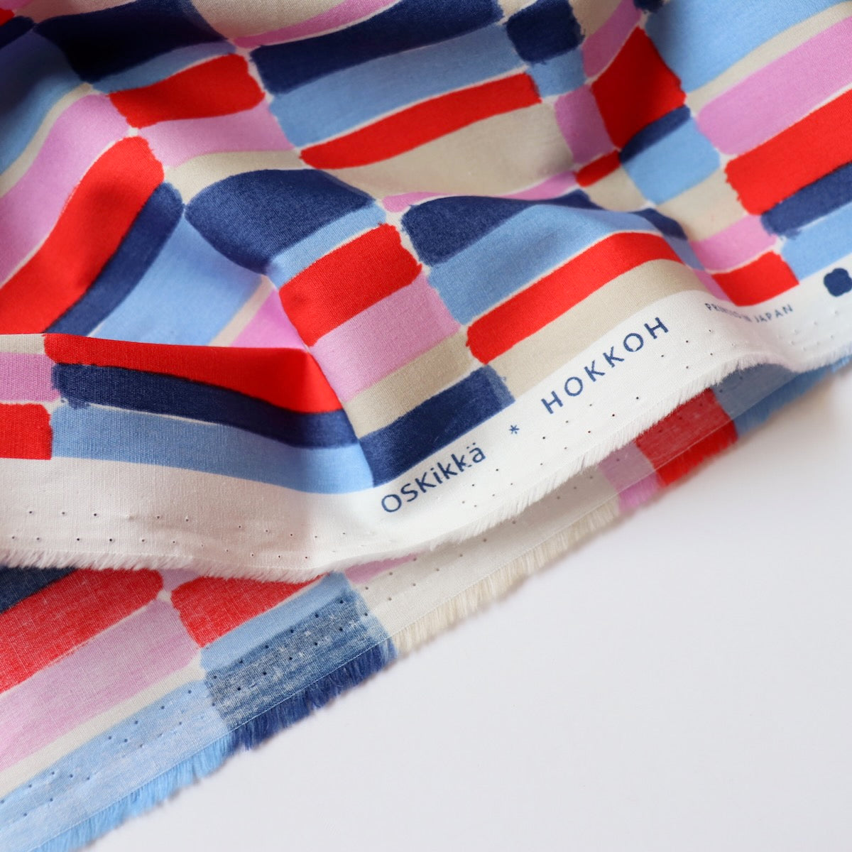 Painted Plaid Cotton Lawn — Candy Apple