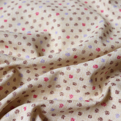 Dotted Dobby Japanese Cotton Print — Ecru