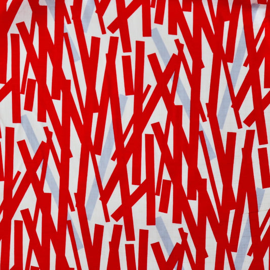 Twigs Cotton Dobby — Red