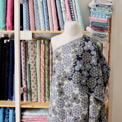 Hydrangea Japanese Cotton Jacquard