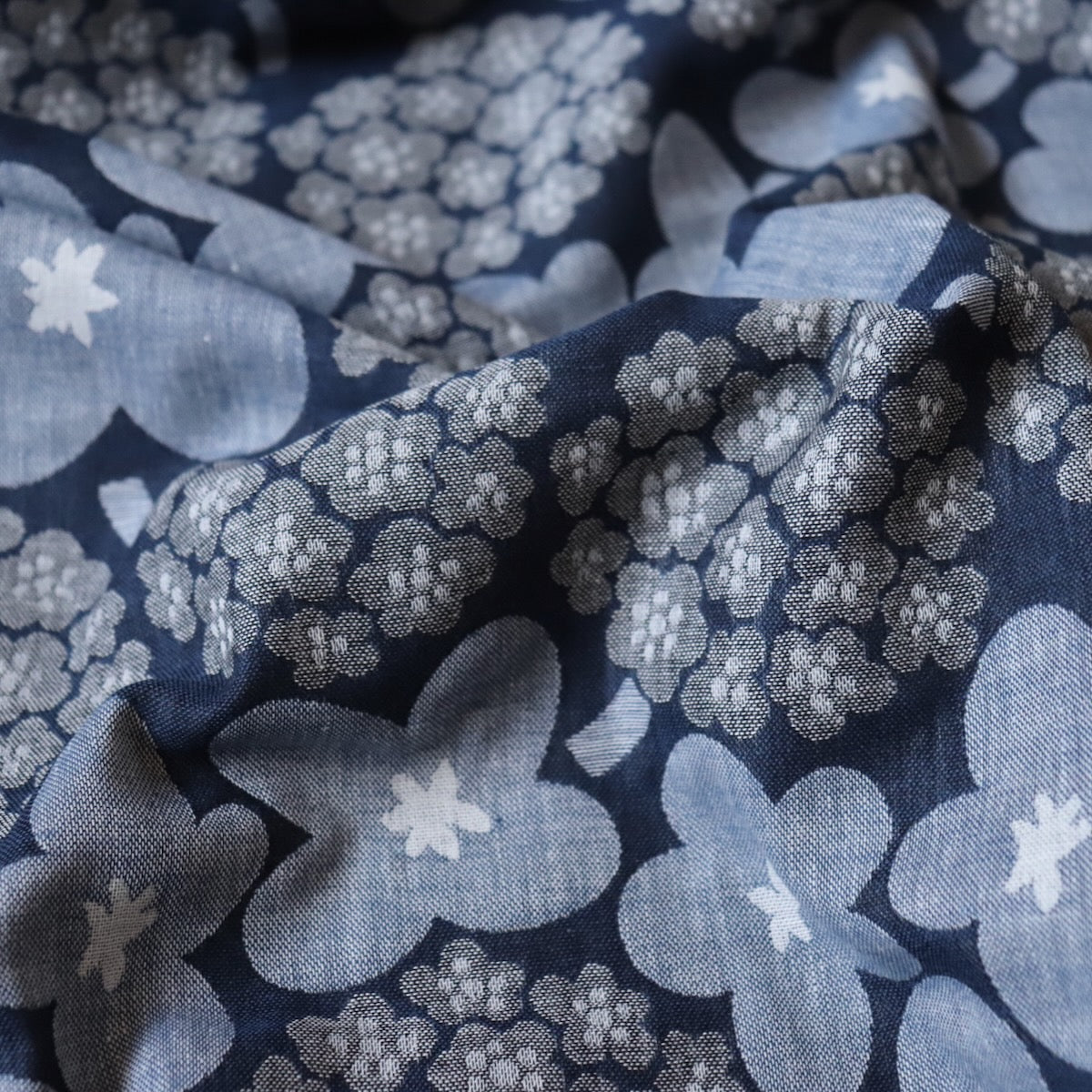 Hydrangea Japanese Cotton Jacquard