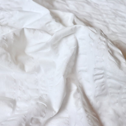 salt processed japanese cotton lawn fabric white crinkle shirt material