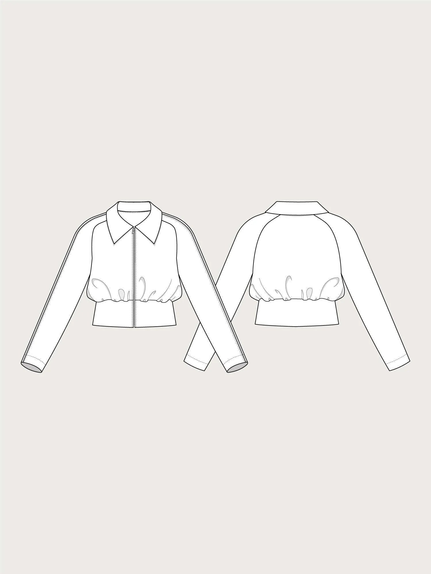 Cropped Jacket sewing pattern by The Assembly Line