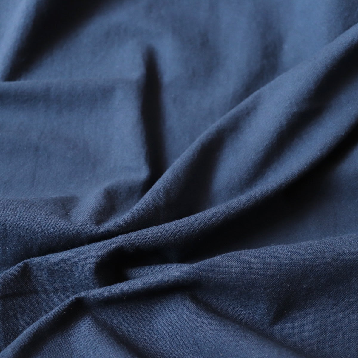 dark blue linen cotton canvas made in Japan sustainable denim alternative for sewingjeans and jacket