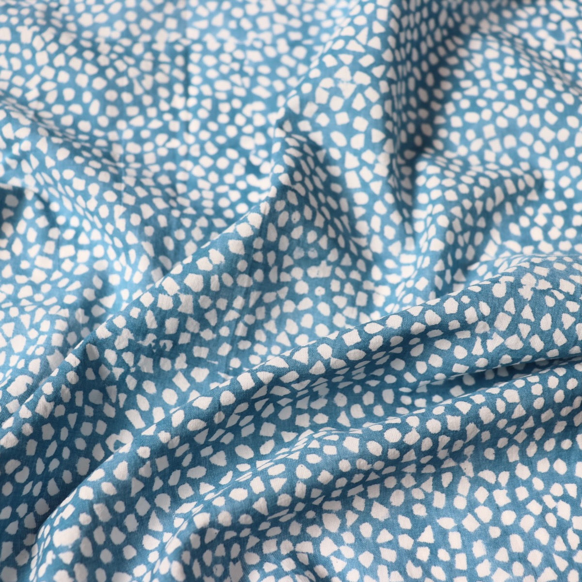 Swatch — Brahma Karma Block Print — Blue Texture
