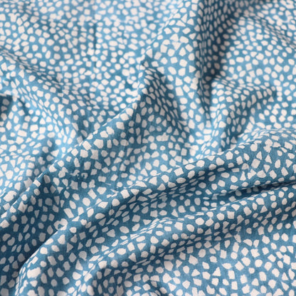 Brahma Karma Block Print — Blue Texture