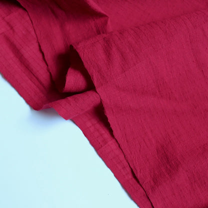 Ruby Red Check Handloom Cotton