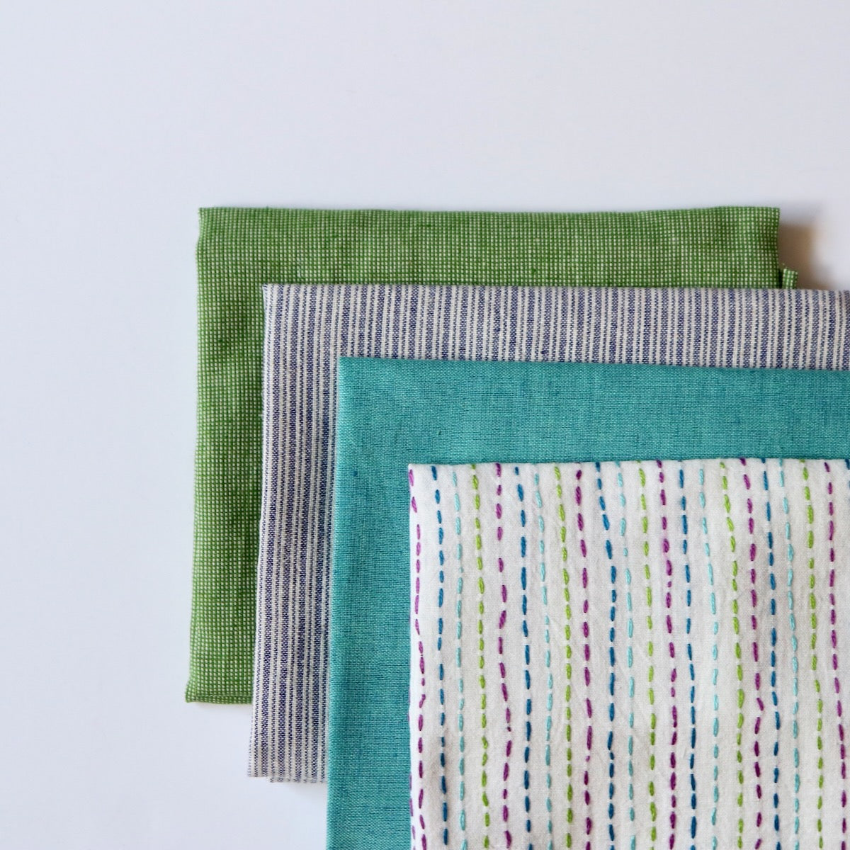 fat quarter bundle kantha cotton and textured fabric