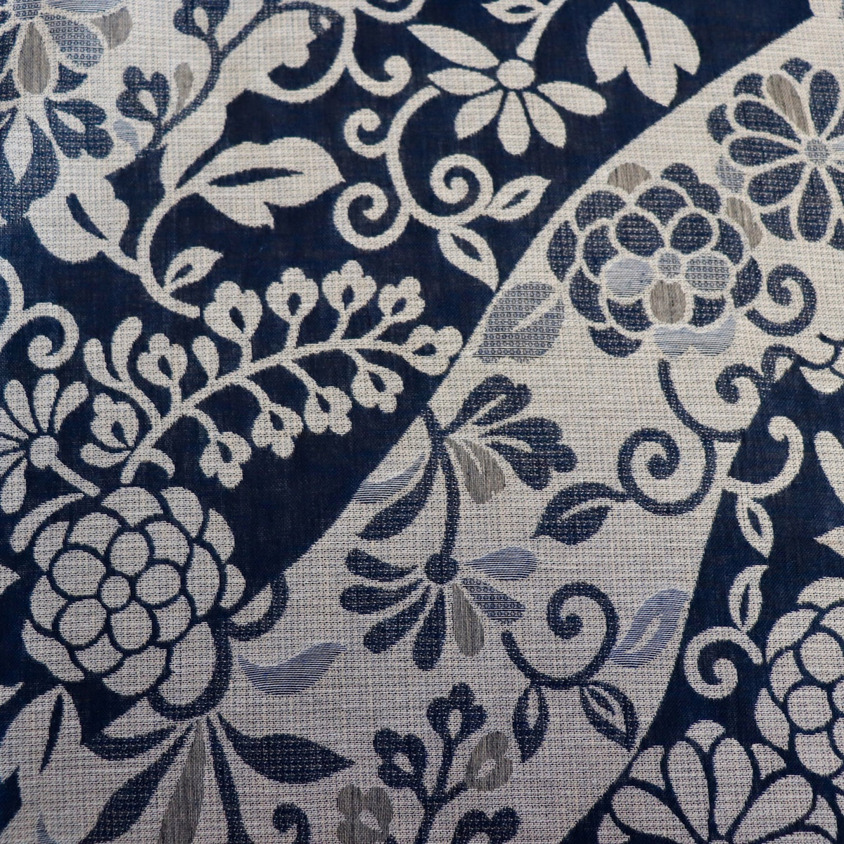 Swatch — Rippling Floral Japanese Cotton Jacquard