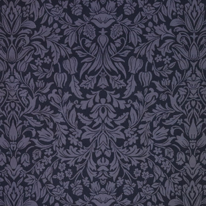 intricate floral printed cotton corduroy fabric from Japan monochromatic gray violet 