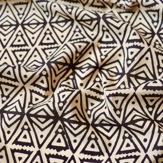 Totally Triangular Block Print Cotton