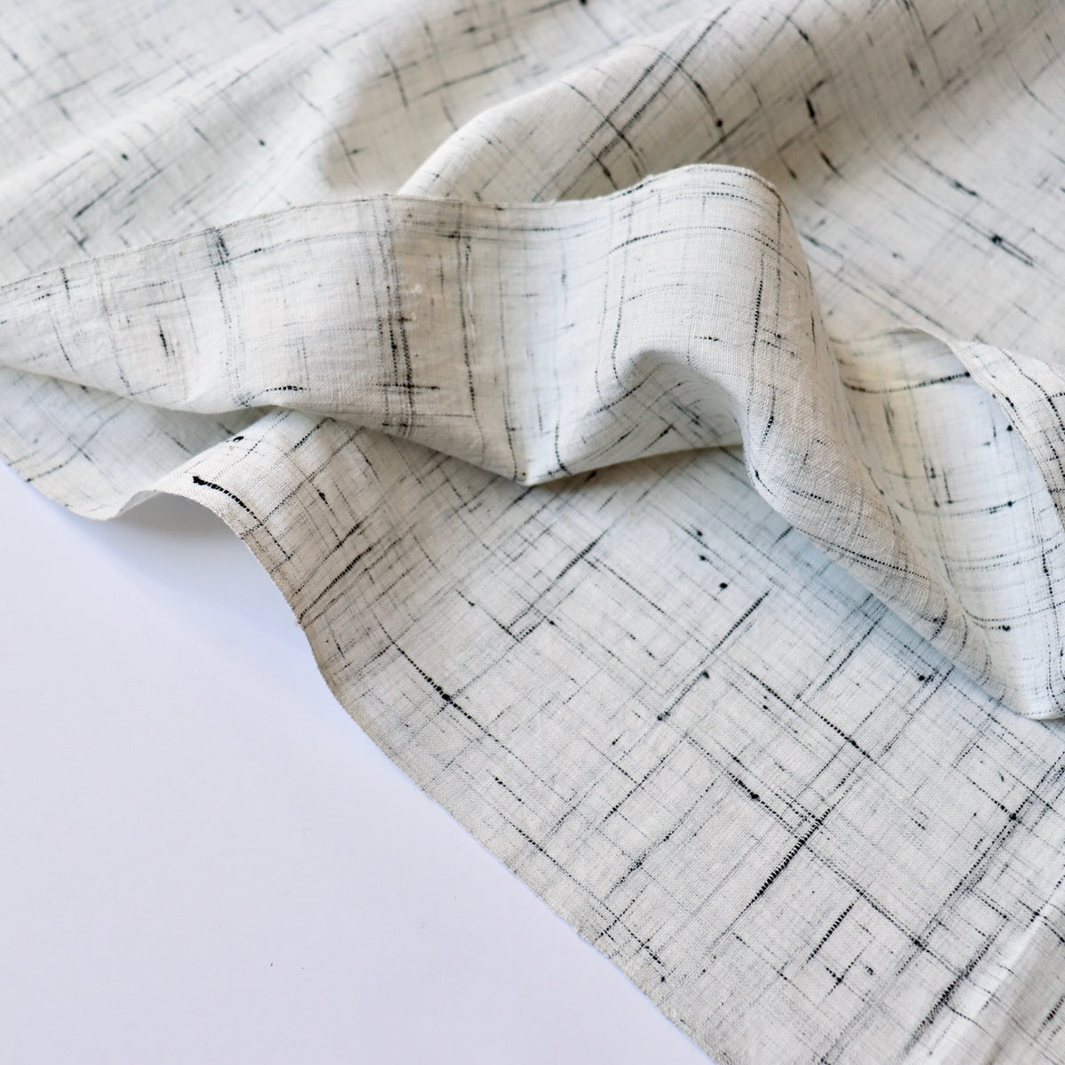 Pearl Grey Slub Handloom Cotton