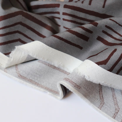 Bent Lines Brushed Cotton — Slate