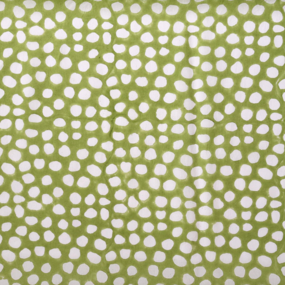 Green Pea Block Print Cotton