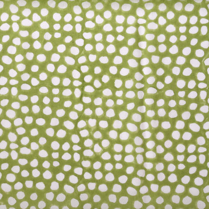 Green Pea Block Print Cotton
