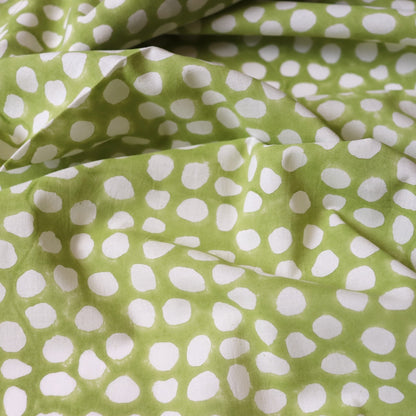 Green Pea Block Print Cotton