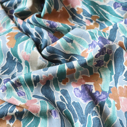 Fingerpaint Linen Cotton — Greens