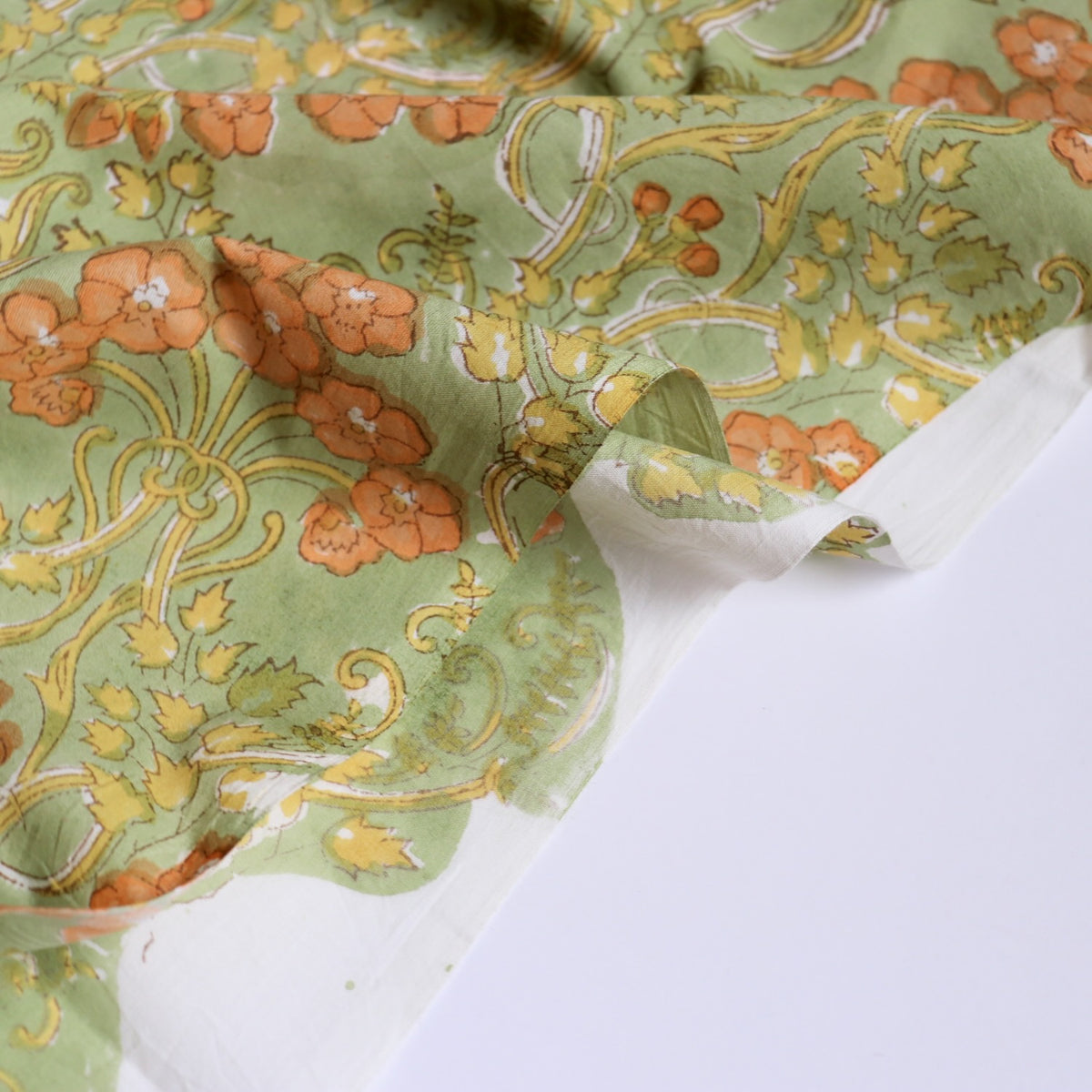 Olive Juice Block Print Cotton