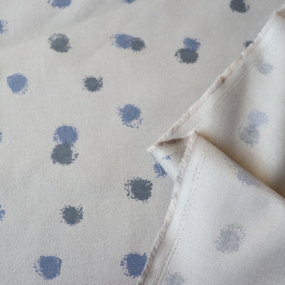 grey printed cotton flannel fabric made in Japan