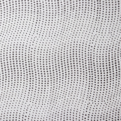 Brahma Karma Block Print — Grey Dots Waves