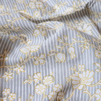 Edwardian Stripe Block Print Cotton