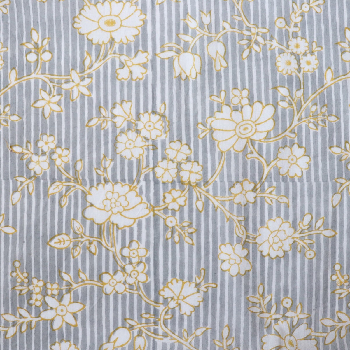 Swatch — Edwardian Stripe Block Print Cotton